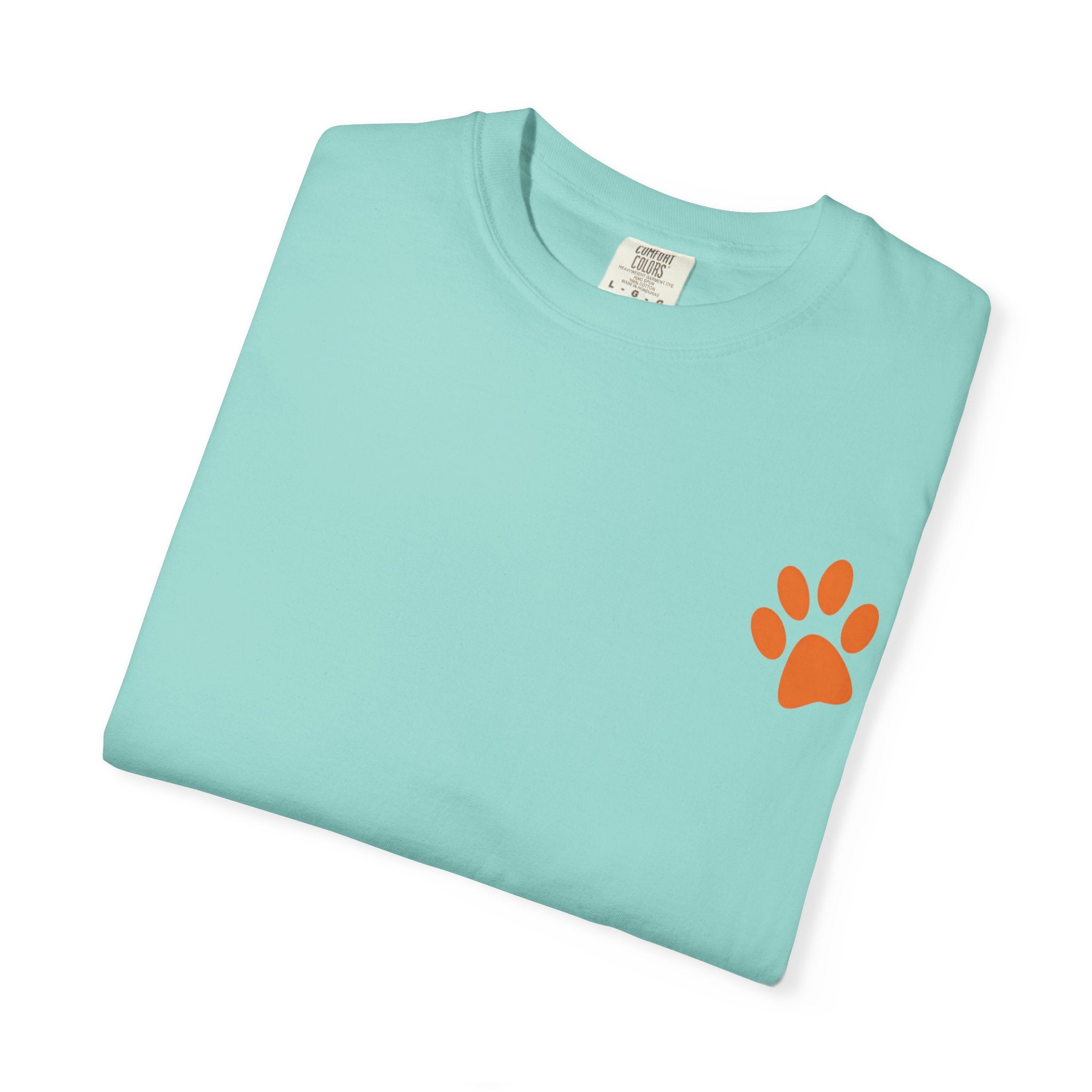 Bad Hair Day Puppy Adult T-Shirt | Paw Print Graphic