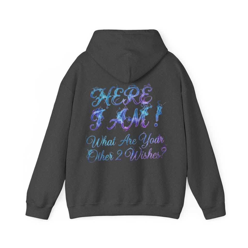 Adult Hoodie — “Here I Am!” Inspirational Script Hooded Sweatshirt