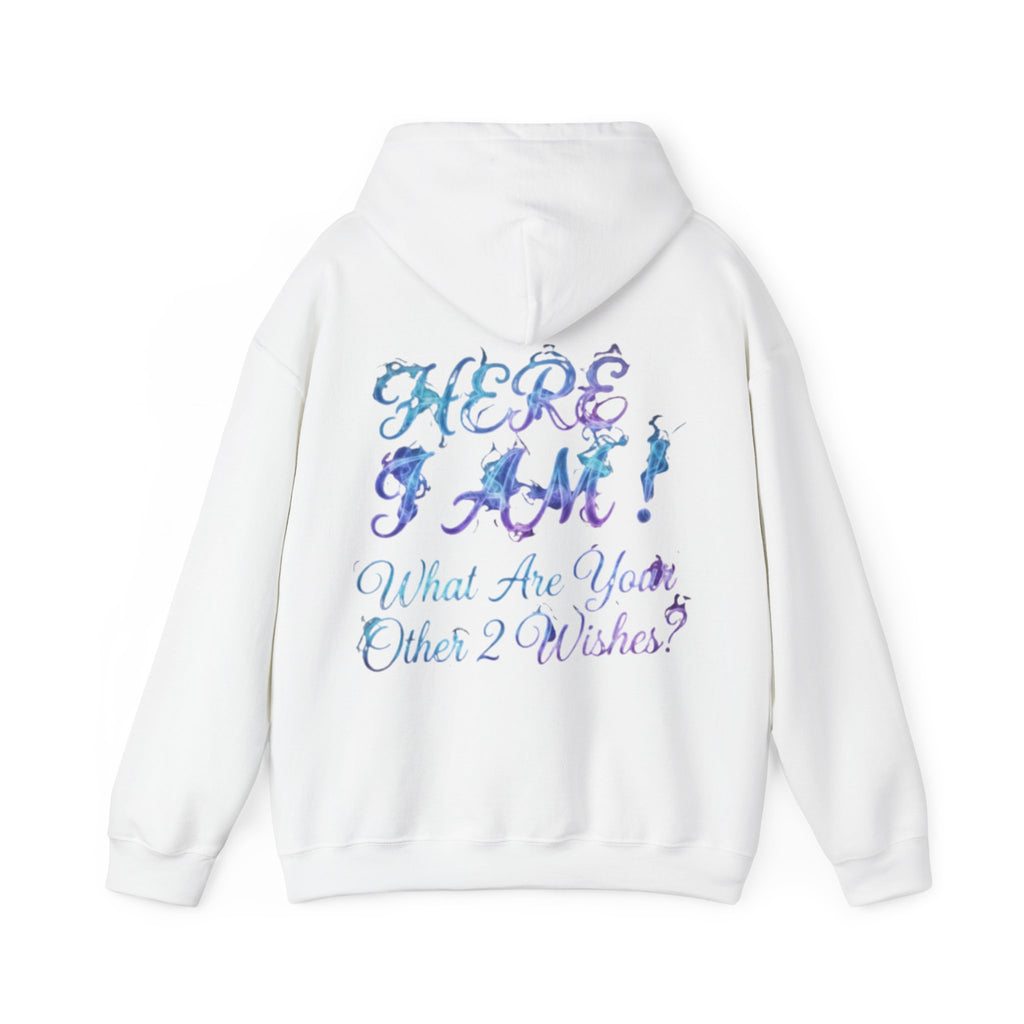 Adult Hoodie — “Here I Am!” Inspirational Script Hooded Sweatshirt