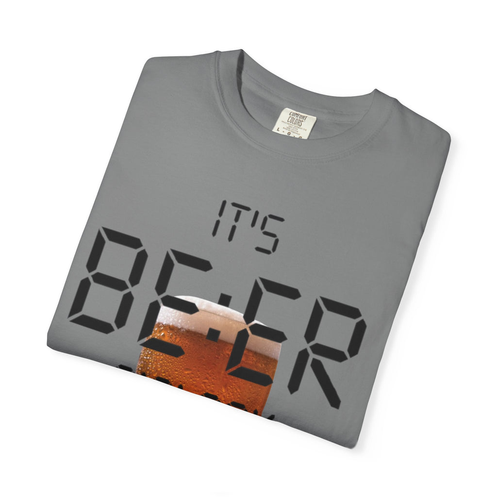 Beer O'Clock Adult T-Shirt — "It's BEER O'CLOCK" Graphic Tee with Pint Glass