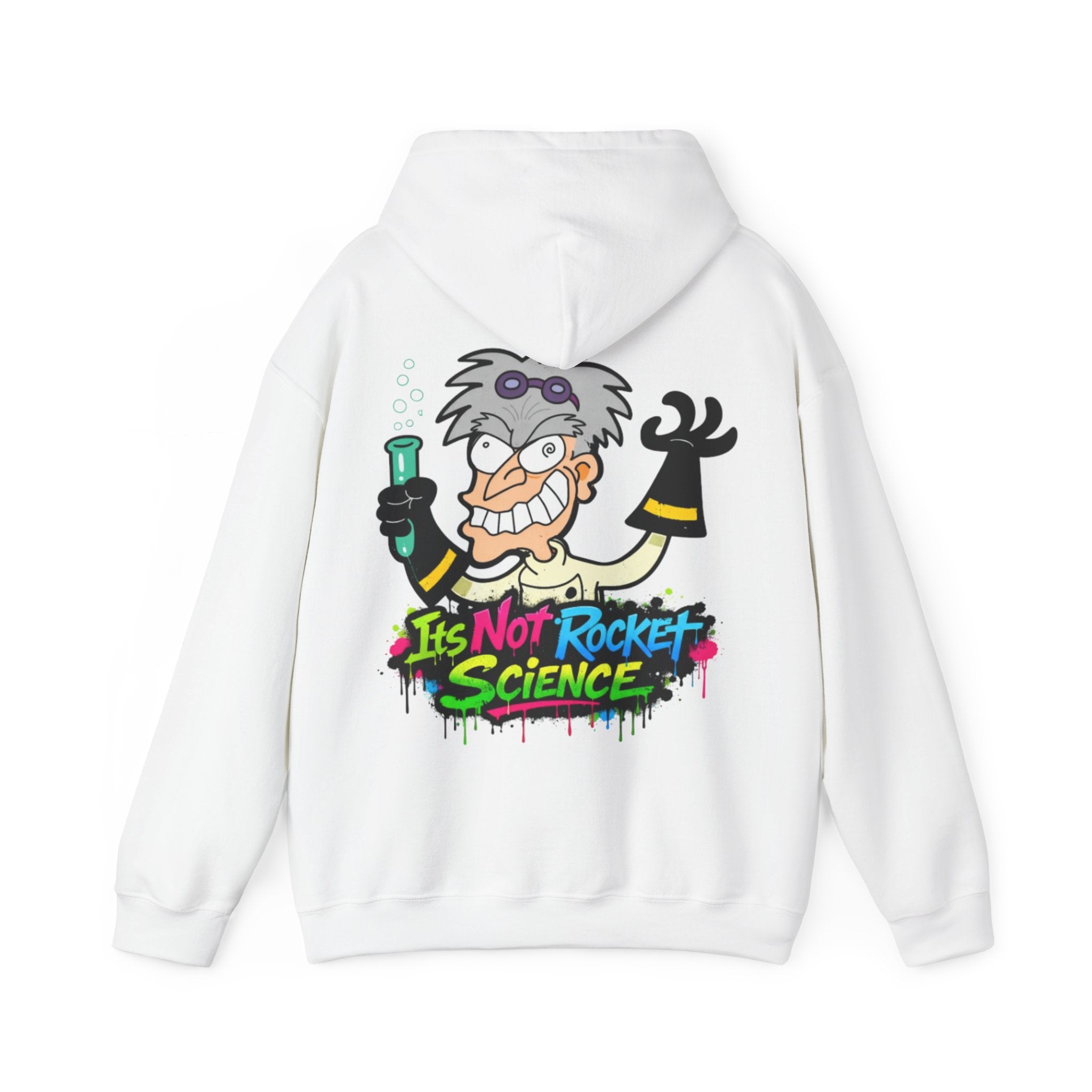 Mad Scientist Adult Hoodie — "It's Not Rocket Science" Graphic Pullover