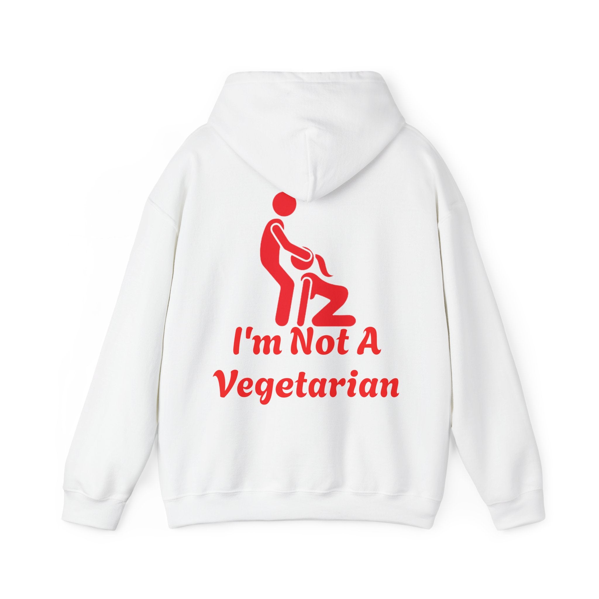Adult Hoodie — I'm Not A Vegetarian (Funny Grilling Graphic)