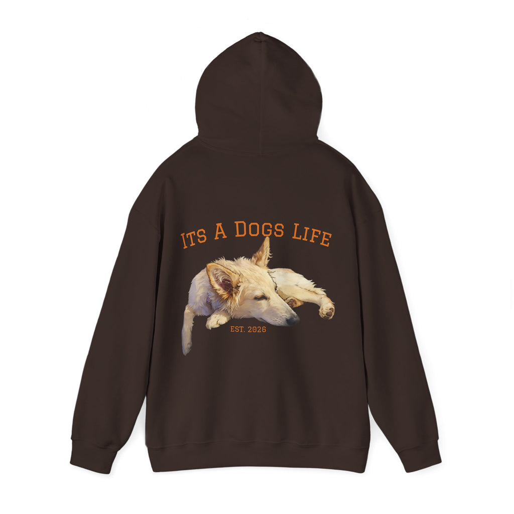 Sleeping Dog Illustration Adult Hoodie | "It's a Dog's Life" Graphic Hoodie