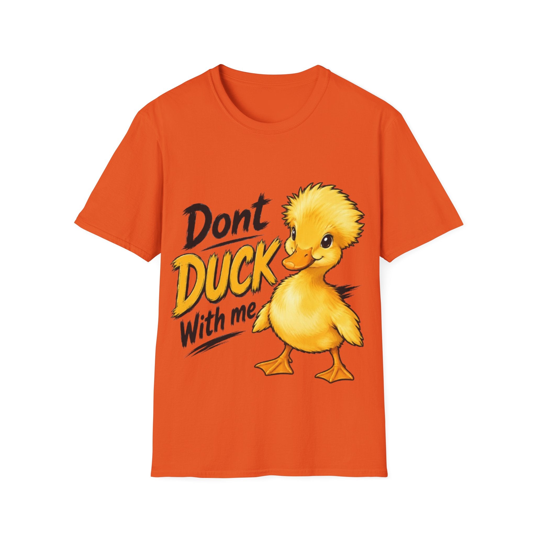 Don't Duck With Me Adult T-Shirt — Cute Yellow Duck Graphic Tee
