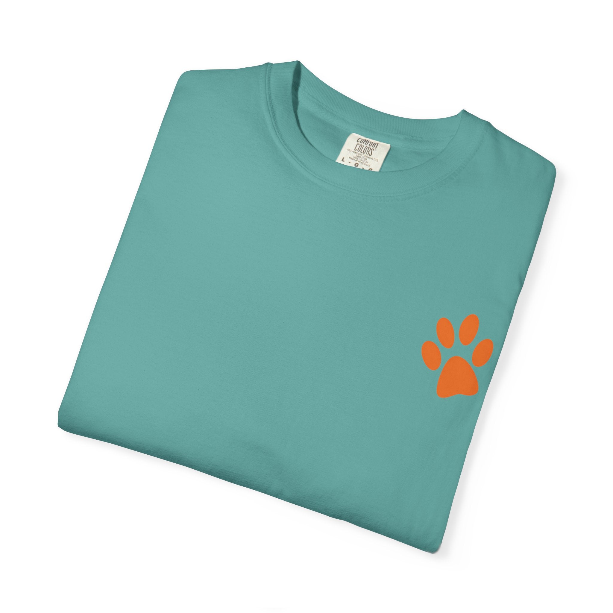Bad Hair Day Puppy Adult T-Shirt | Paw Print Graphic