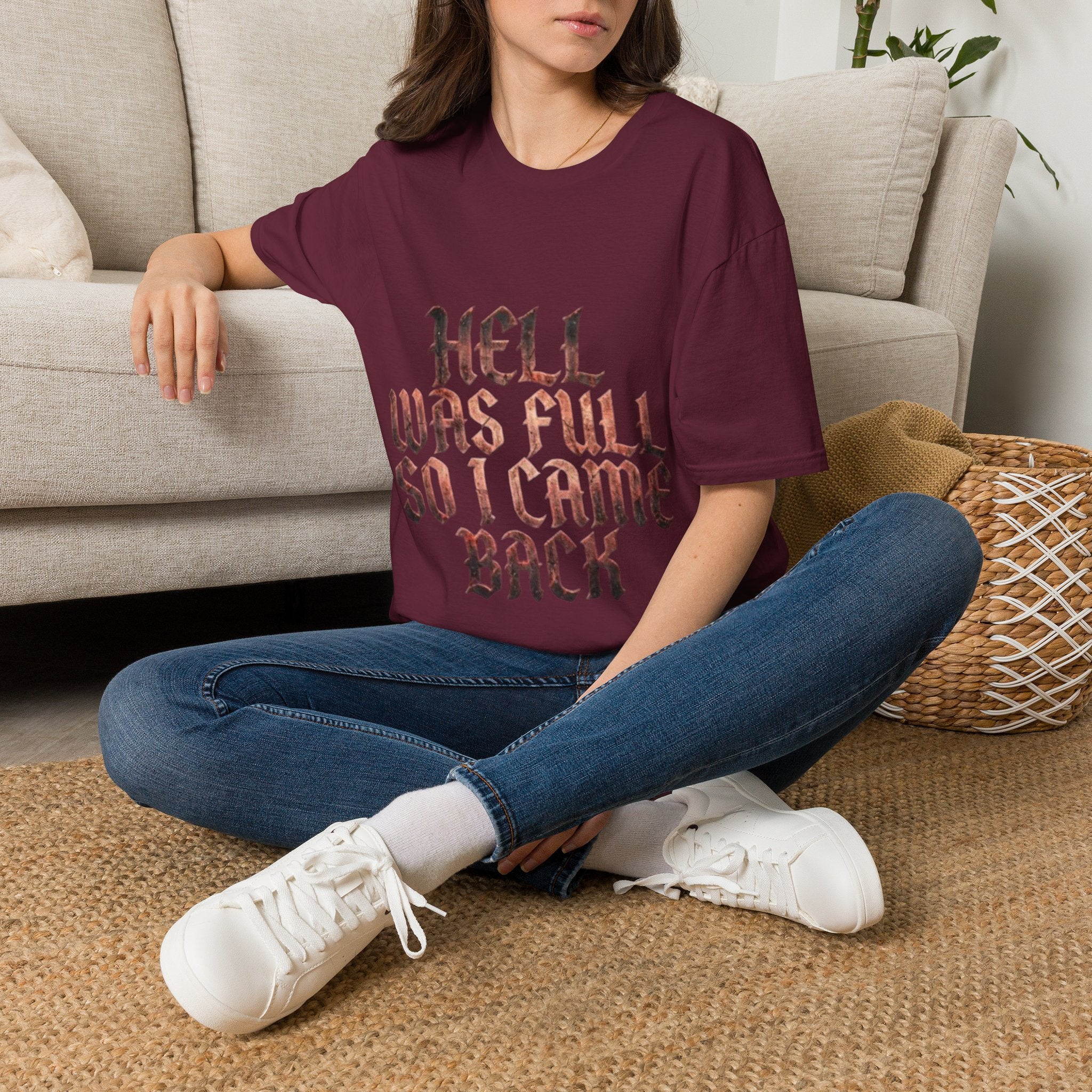 Hell Was Full So I Came Back Adult T‑Shirt
