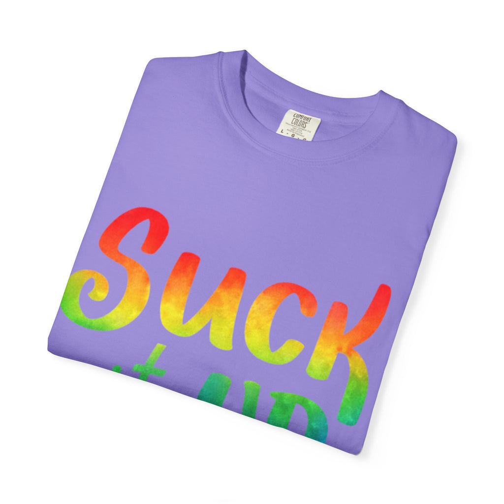 Suck It Up Buttercup Rainbow Graphic Adult T-Shirt
