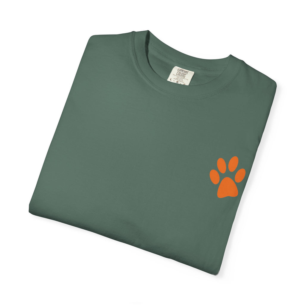 Bad Hair Day Puppy Adult T-Shirt | Paw Print Graphic
