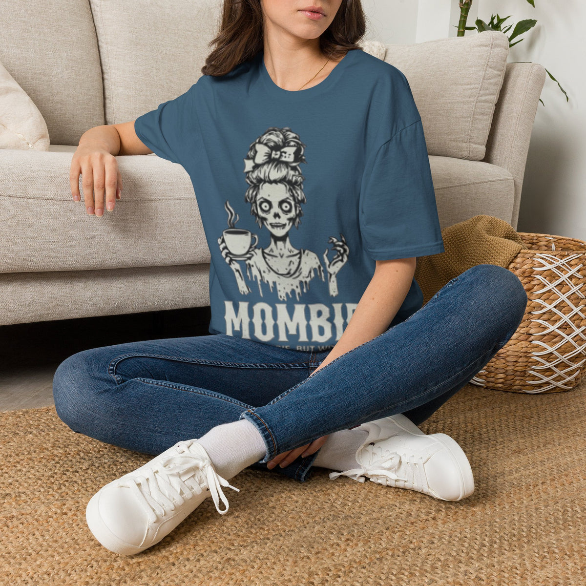 Mombie Adult T-Shirt — Cute Spooky Mom Graphic Tee ("Mommy")