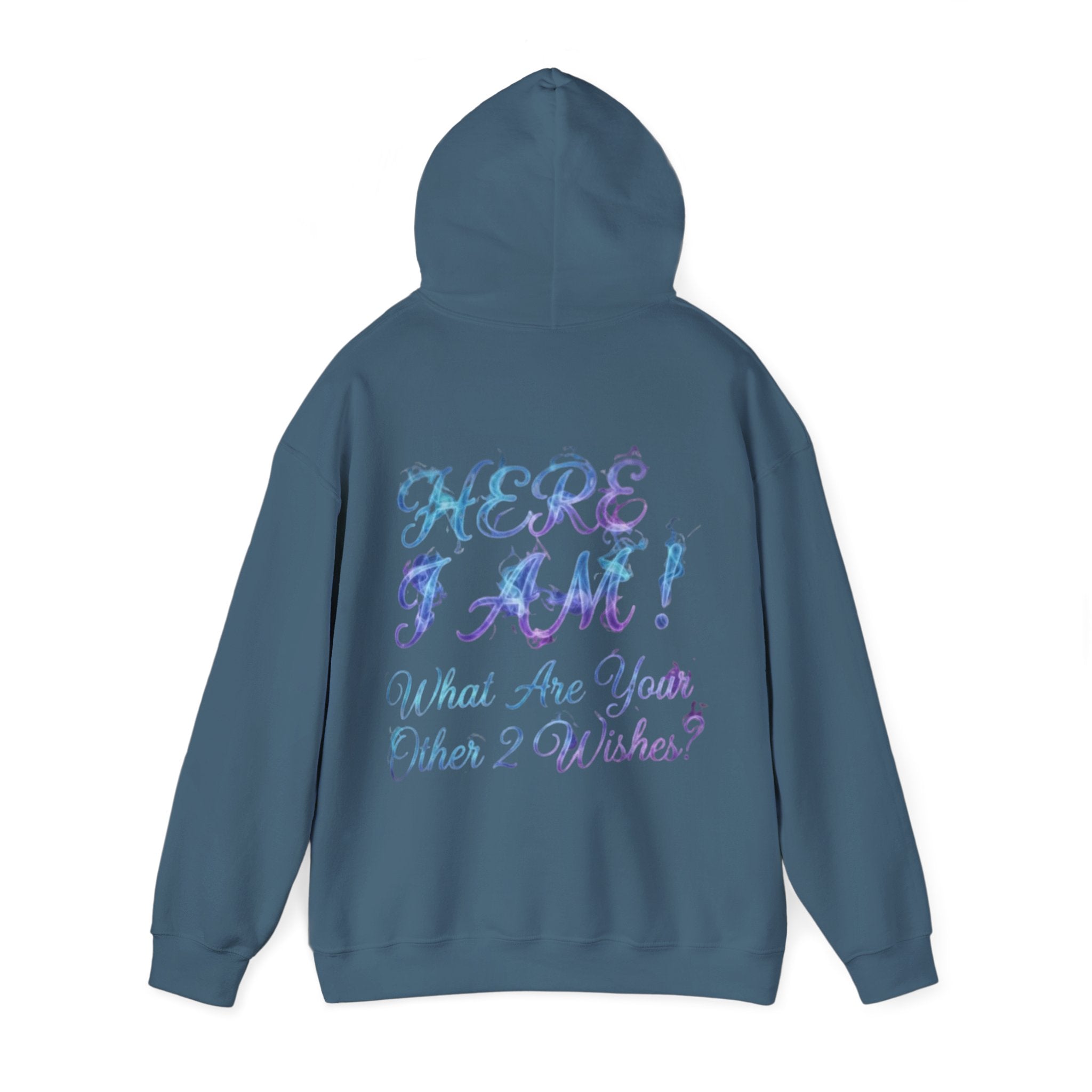 Adult Hoodie — “Here I Am!” Inspirational Script Hooded Sweatshirt