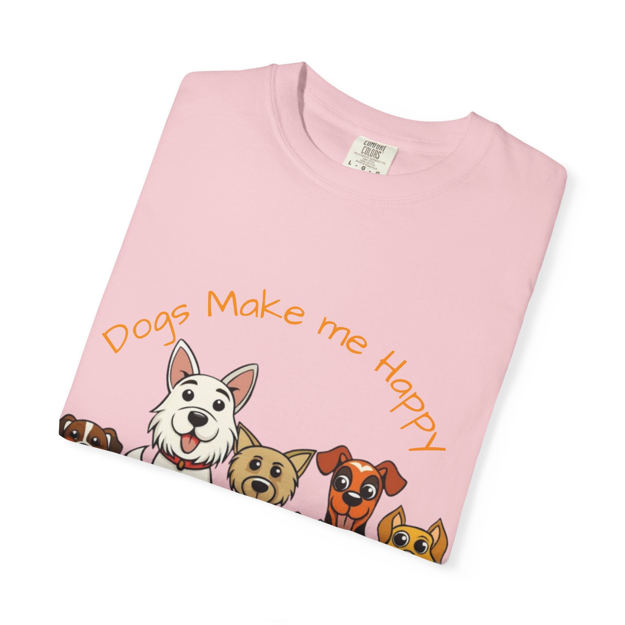 Dog Lover Tee — "Dogs Make Me Happy, Humans Make My Head Hurt" Graphic Adult T-Shirt