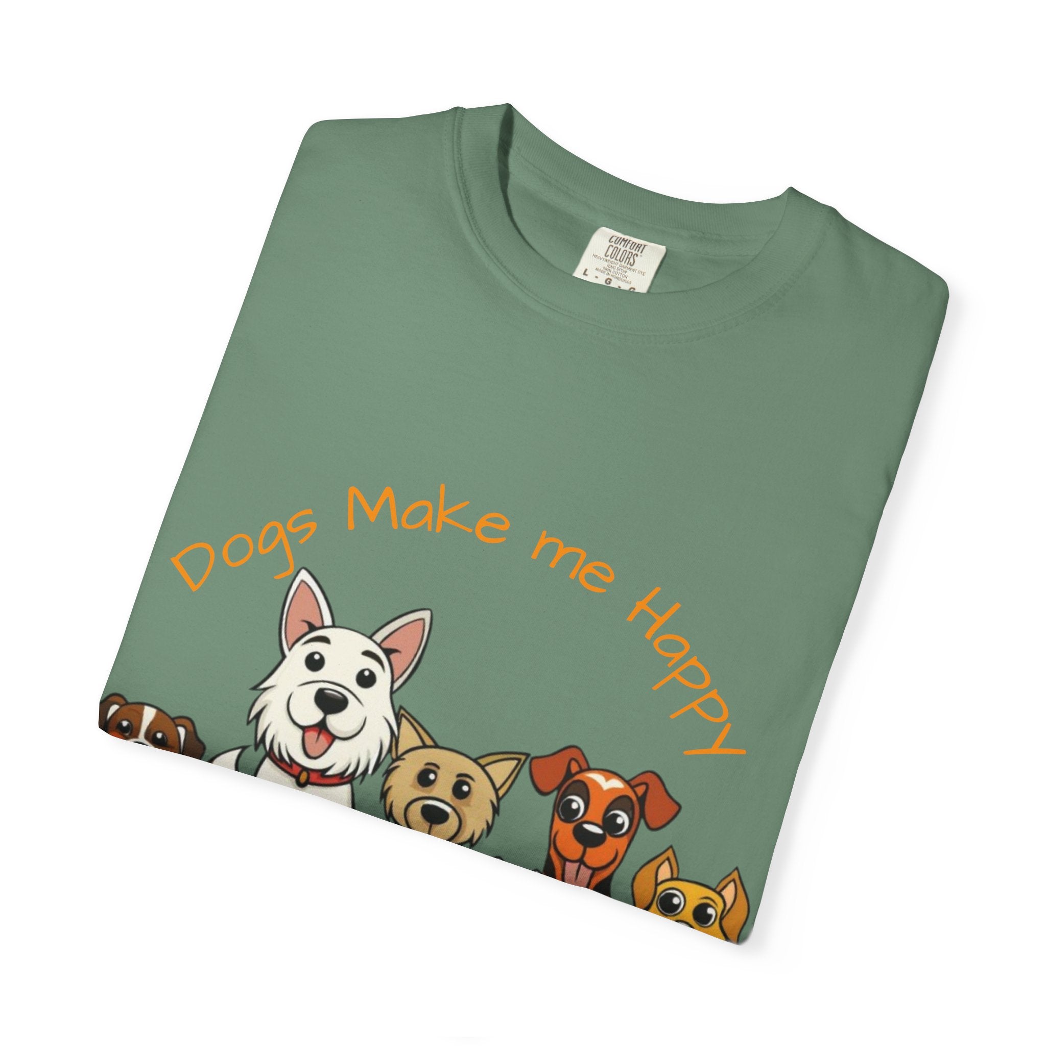 Dog Lover Tee — "Dogs Make Me Happy, Humans Make My Head Hurt" Graphic Adult T-Shirt