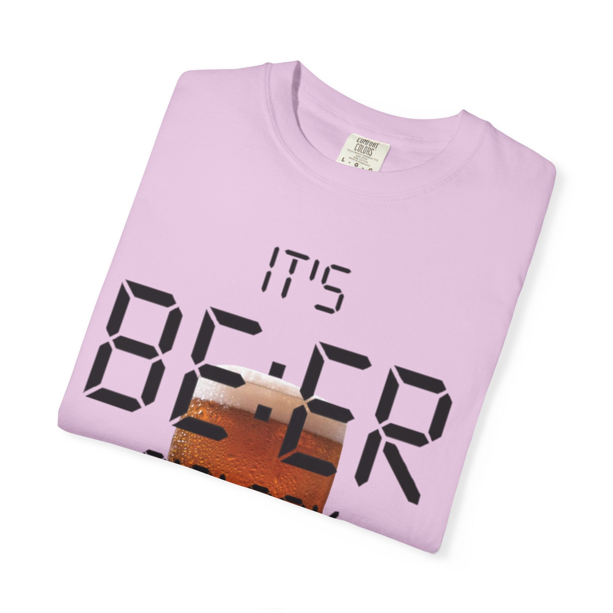 Beer O'Clock Adult T-Shirt — "It's BEER O'CLOCK" Graphic Tee with Pint Glass