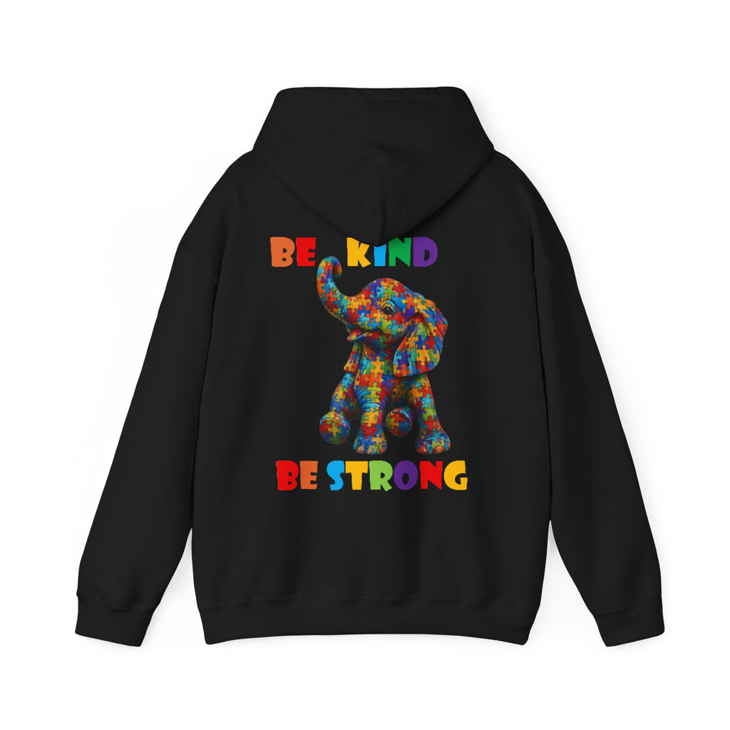 Colorful Elephant 'Be Kind Be Strong' / Adult Hoodie