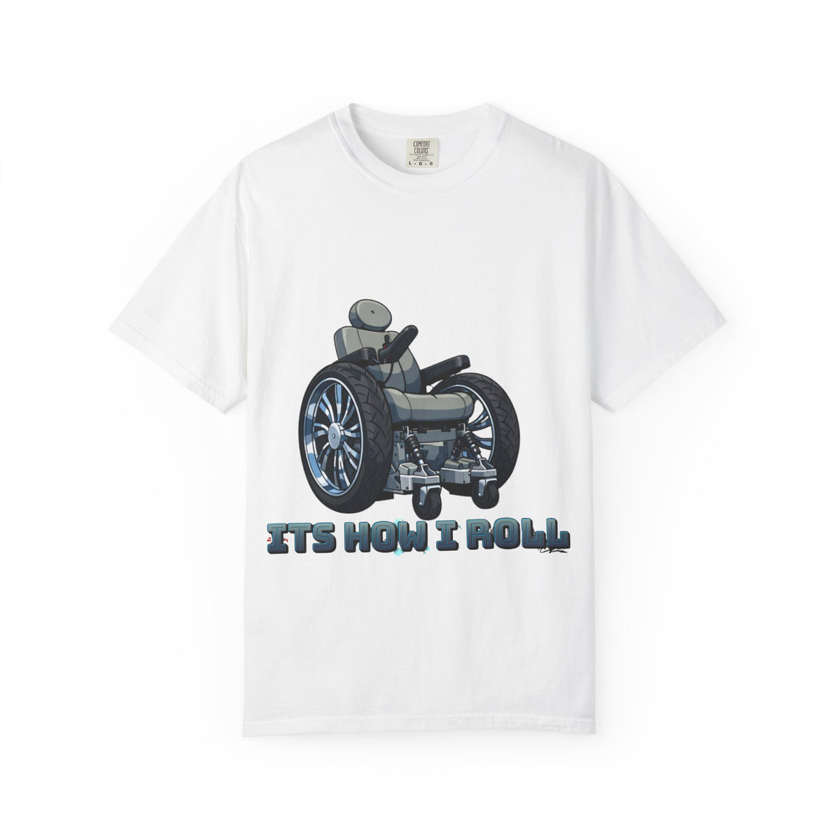 Adult T-Shirt — 'It's How I Roll' Wheelchair Graphic Tee
