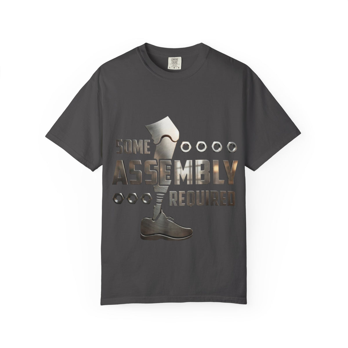 Some Assembly Required Adult T-Shirt — Funny DIY Carpenter Tee