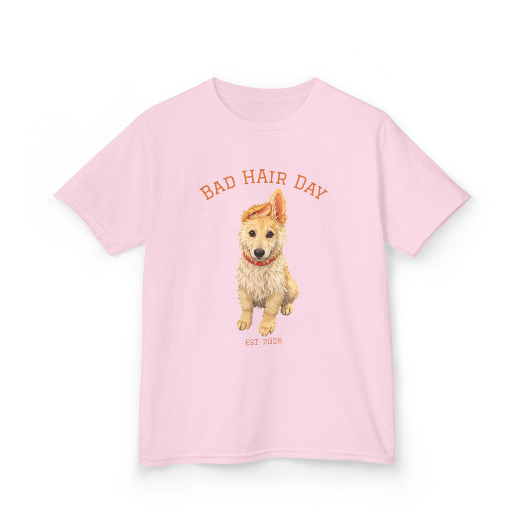Bad Hair Day Puppy Tee | Tyra Illustration Kids T-Shirt