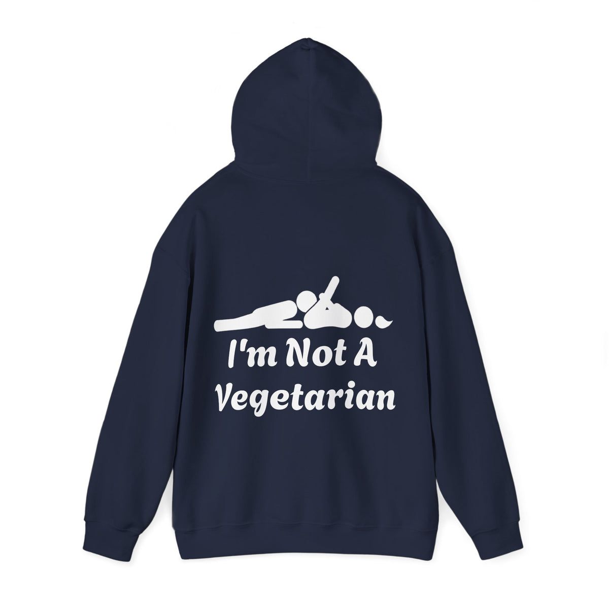 Classic White Adult Hoodie — i'm Not A Vegetarian