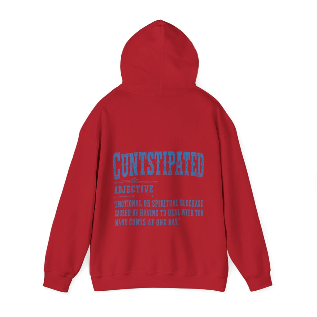 Adult Hoodie — 'Cuntstipated' Definition Graphic Pullover