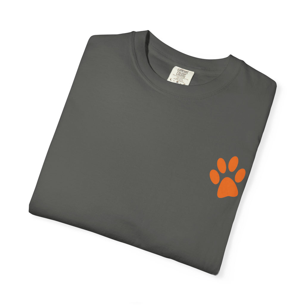 Bad Hair Day Puppy Adult T-Shirt | Paw Print Graphic
