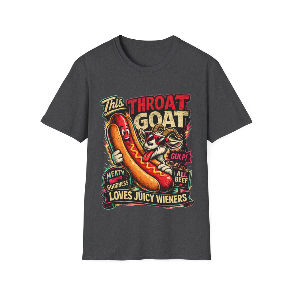 This Throat Goat Adult T-Shirt — Retro Hot Dog Graphic Tee