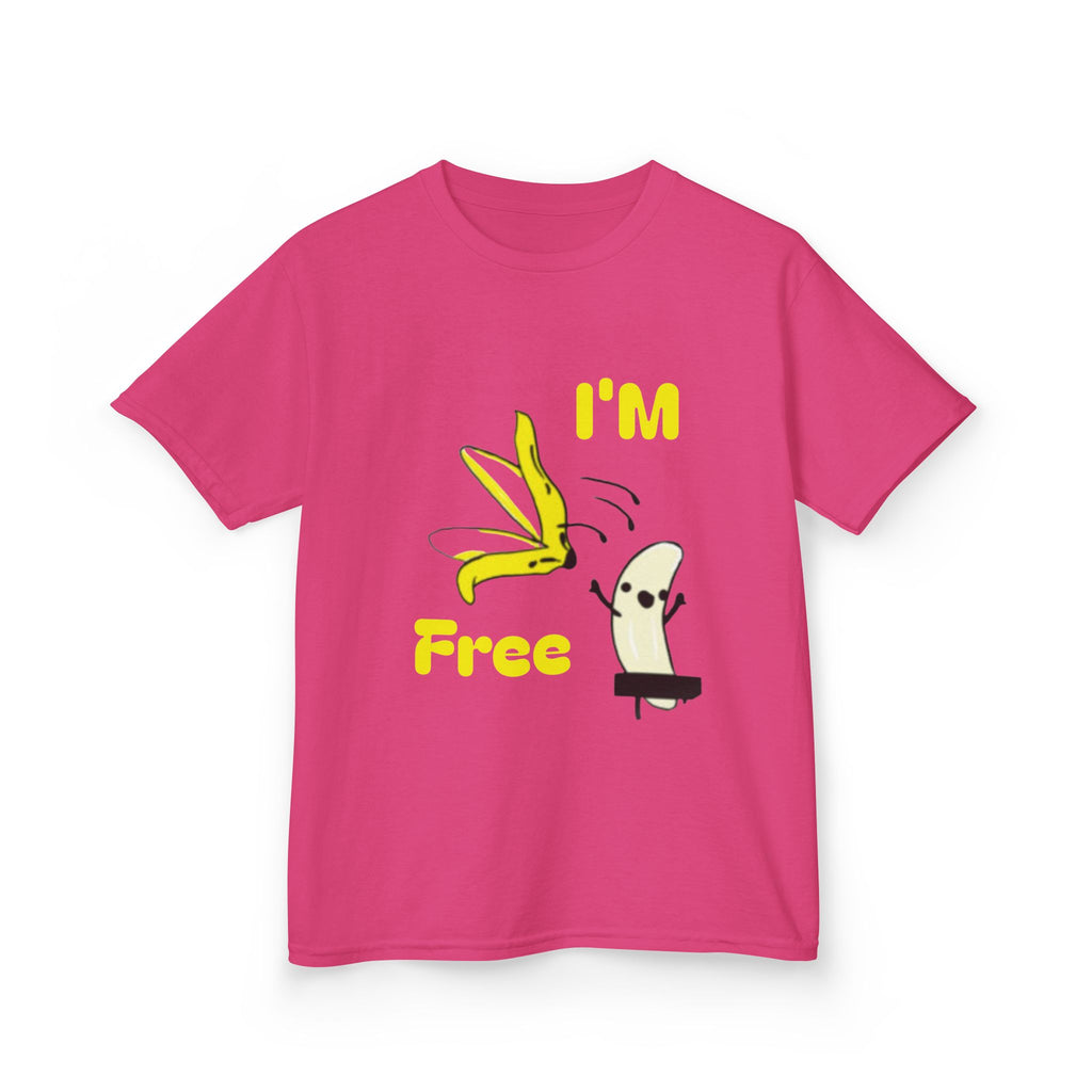 Kids Tee — Cute 'I'm Free' Banana Cartoon Shirt for Children