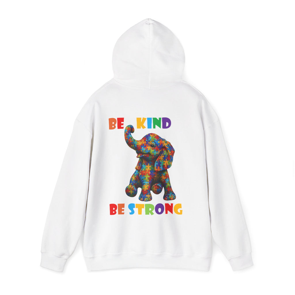 Colorful Elephant 'Be Kind Be Strong' / Adult Hoodie