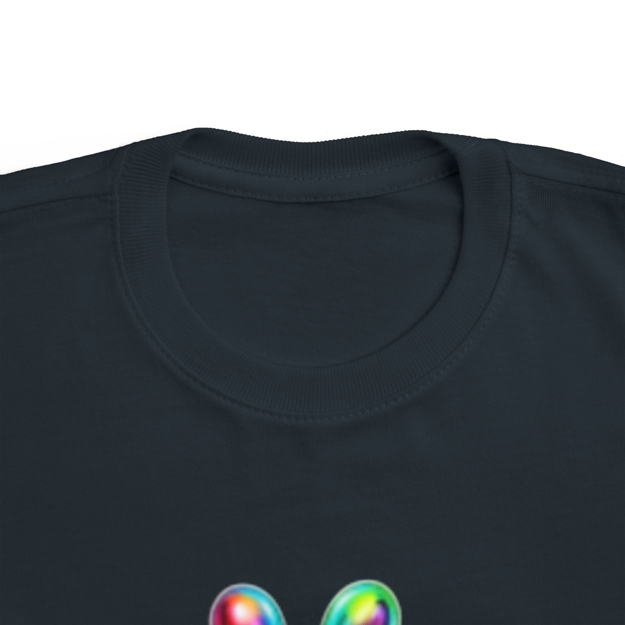 Rainbow Bubble Frog BE KIND Toddler Tee | Kids Positive Message Shirt