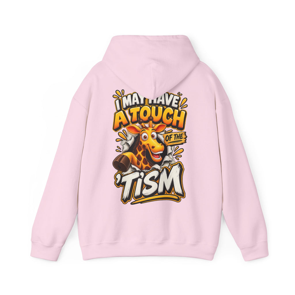 Giraffe 'I May Have a Touch of the Tism' Graphic Adult Hoodie