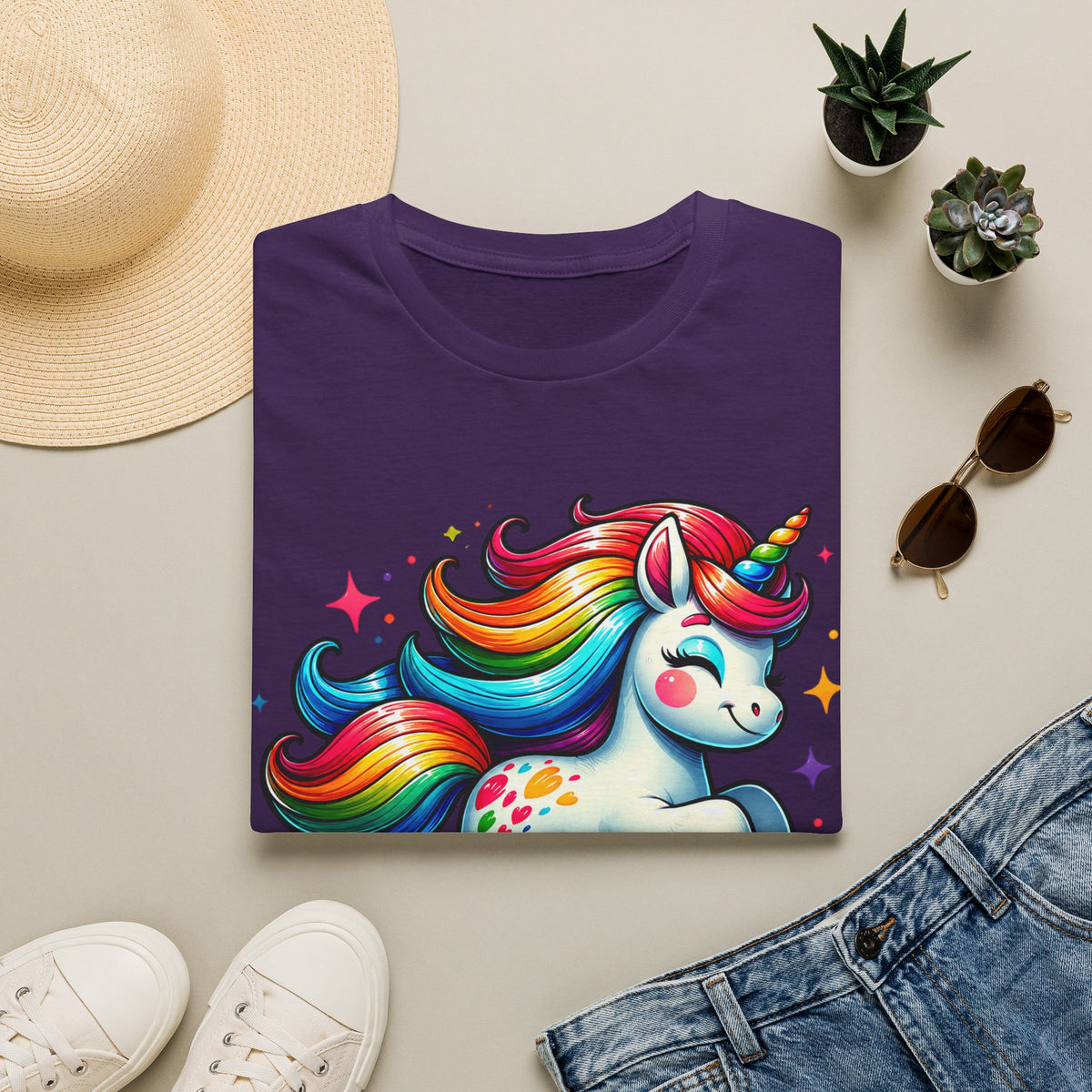 Funny Unicorn Chaser Adult T-Shirt — Rainbow Magical Unicorn Tee