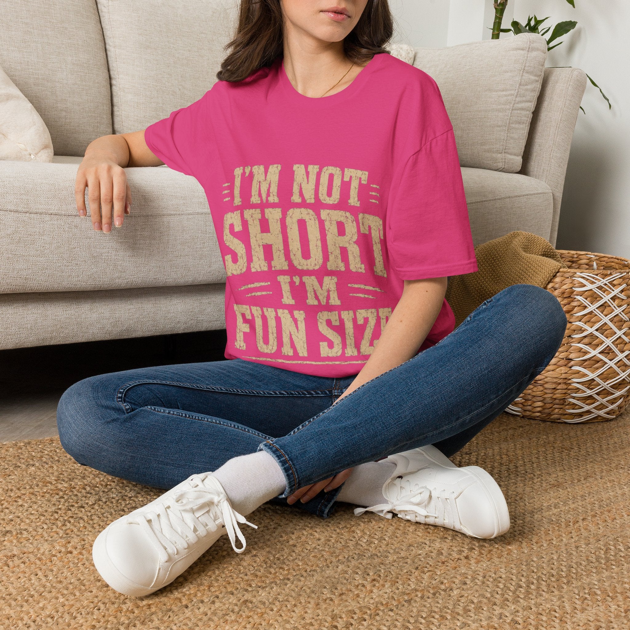Adult T-Shirt — “I’m Not Short, I’m Fun Size” Funny Graphic Tee