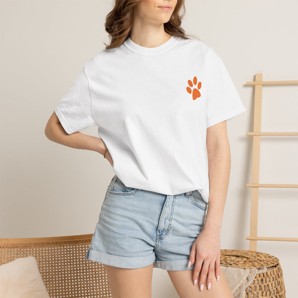 Bad Hair Day Puppy Adult T-Shirt | Paw Print Graphic