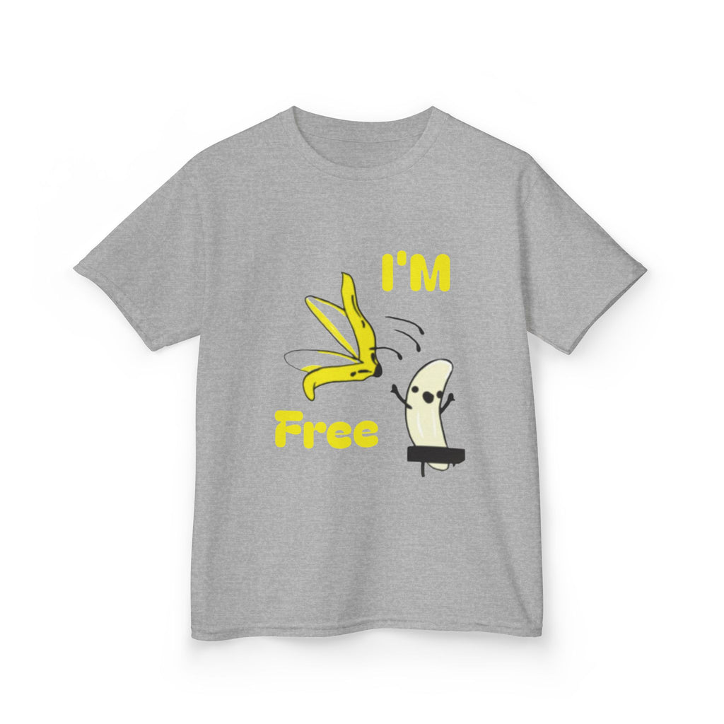 Kids Tee — Cute 'I'm Free' Banana Cartoon Shirt for Children