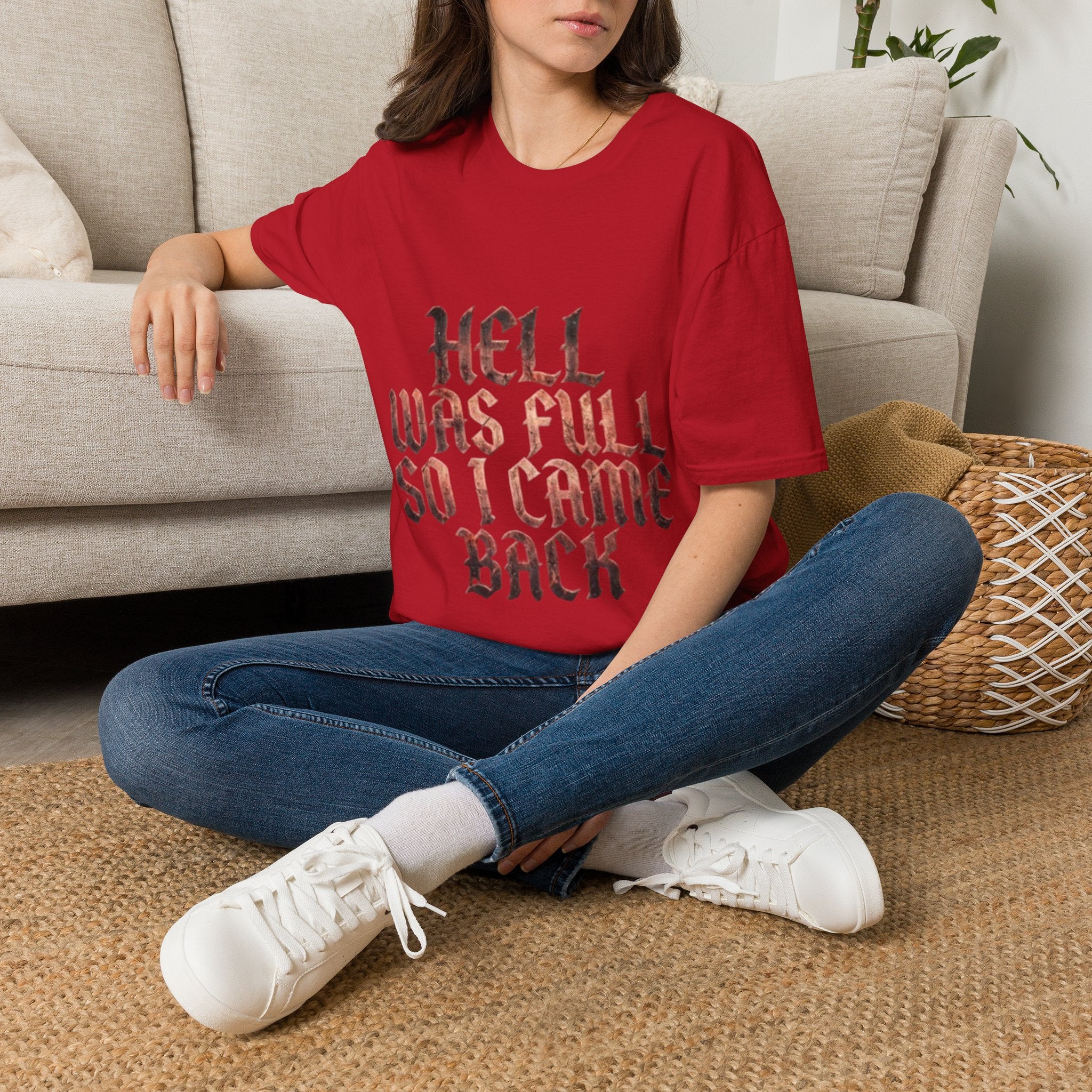 Hell Was Full So I Came Back Adult T‑Shirt
