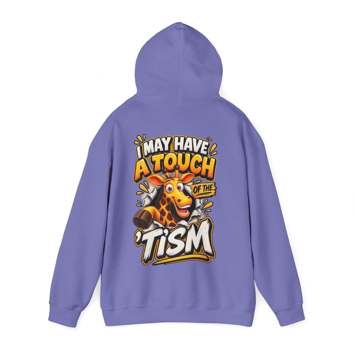 Giraffe 'I May Have a Touch of the Tism' Graphic Adult Hoodie