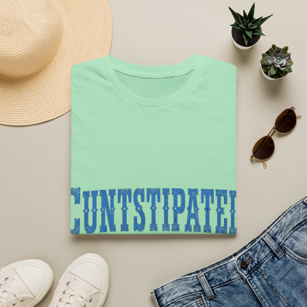 Graphic Adult Tee — 'Cuntstipated' Bold Text Shirt
