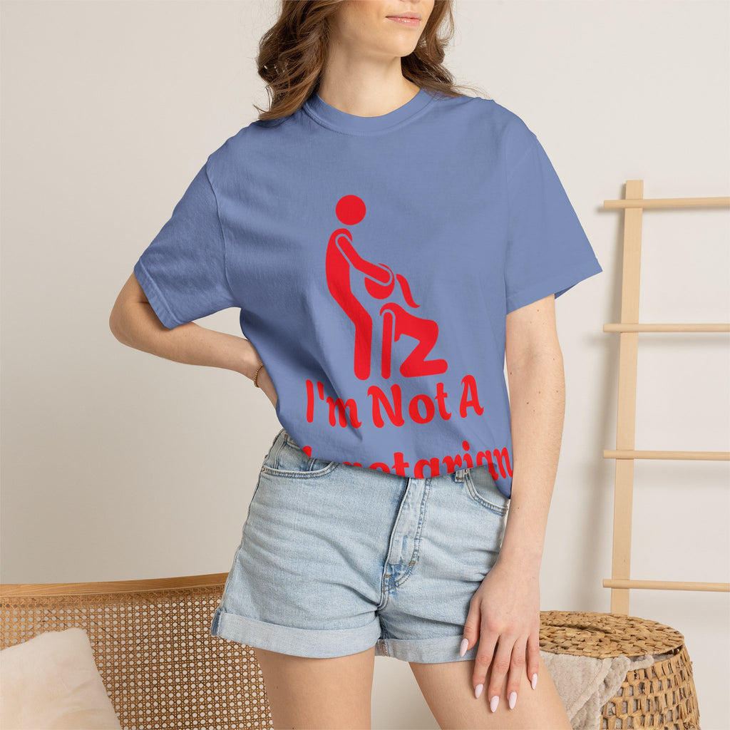Graphic Adult T‑Shirt — "I'm Not A Vegetarian" Funny Meat Lover Tee