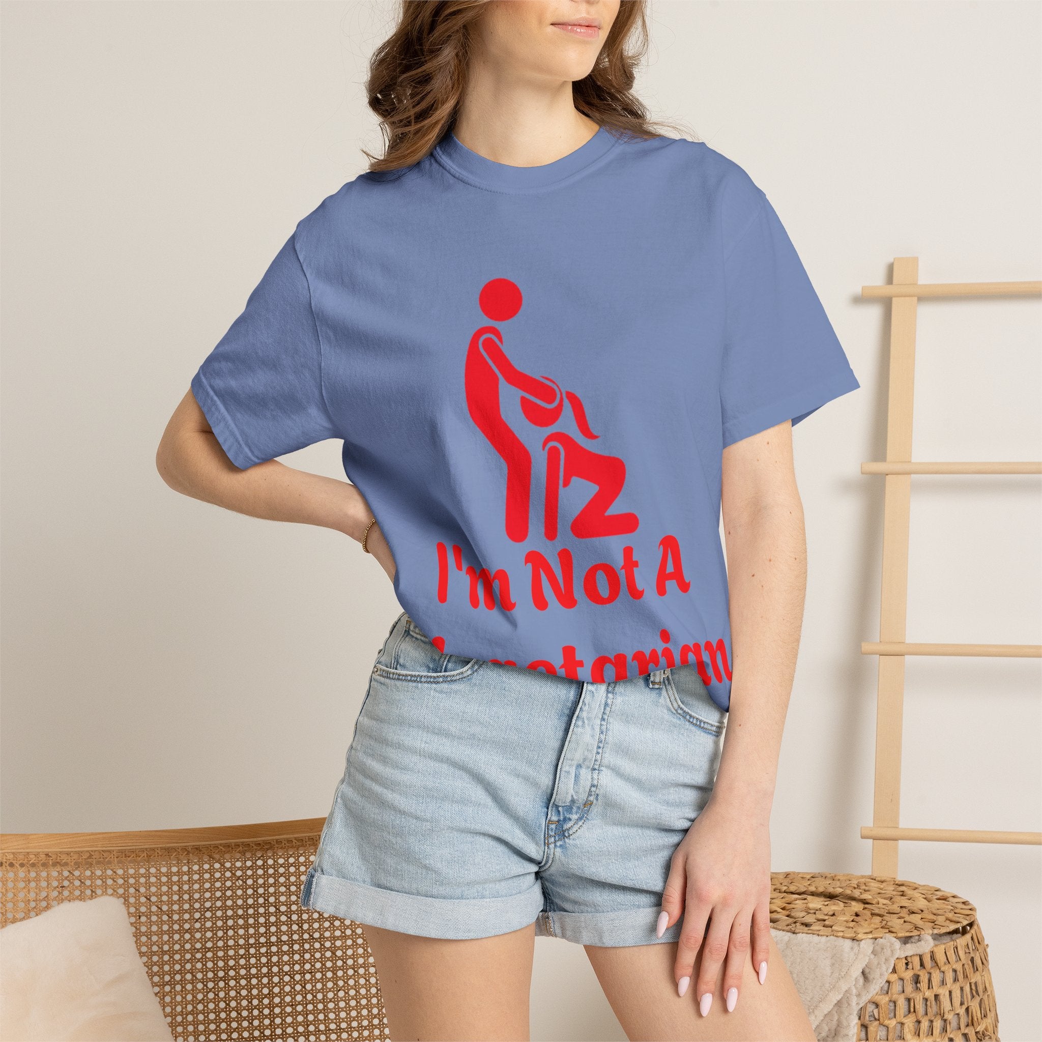 Graphic Adult T‑Shirt — "I'm Not A Vegetarian" Funny Meat Lover Tee