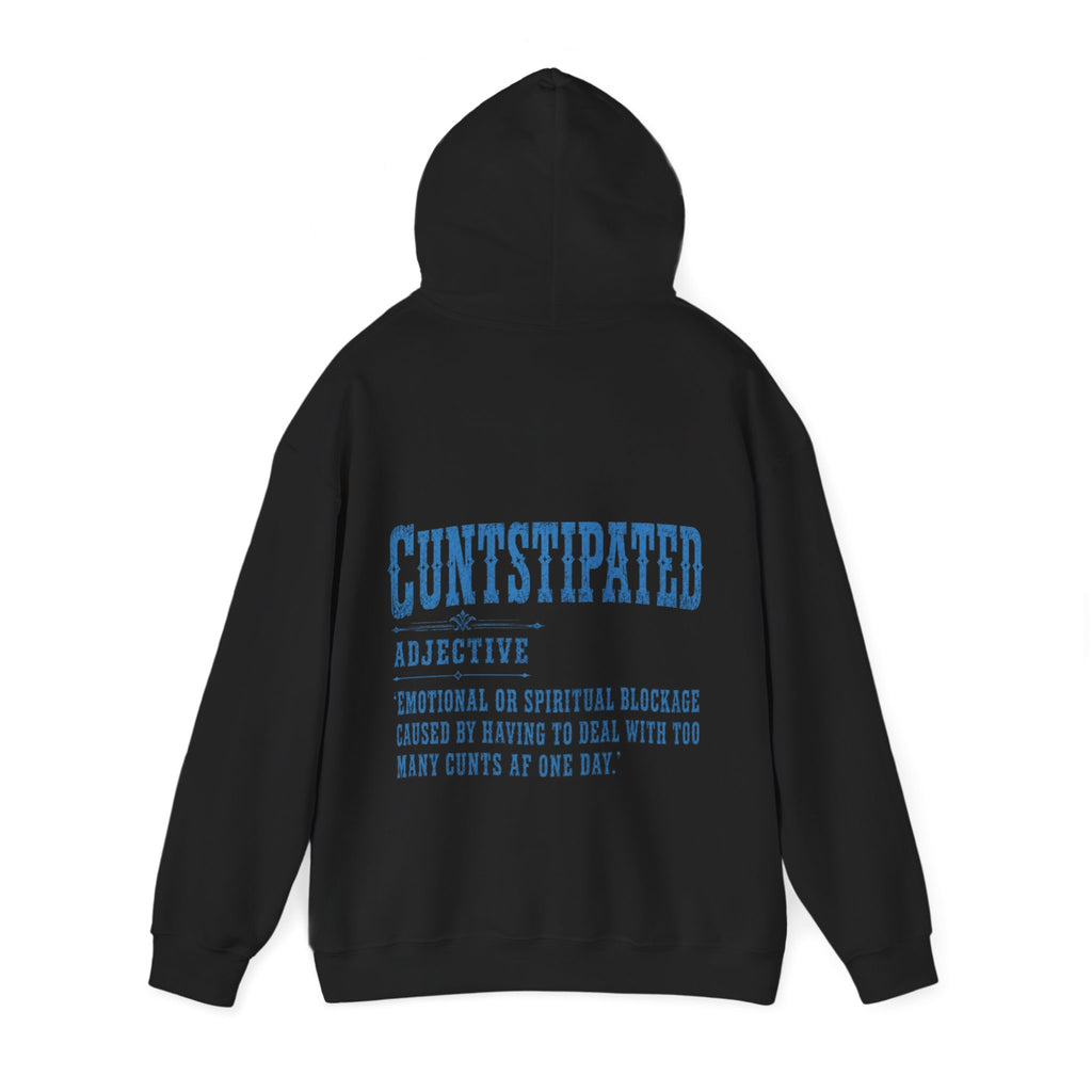 Adult Hoodie — 'Cuntstipated' Definition Graphic Pullover