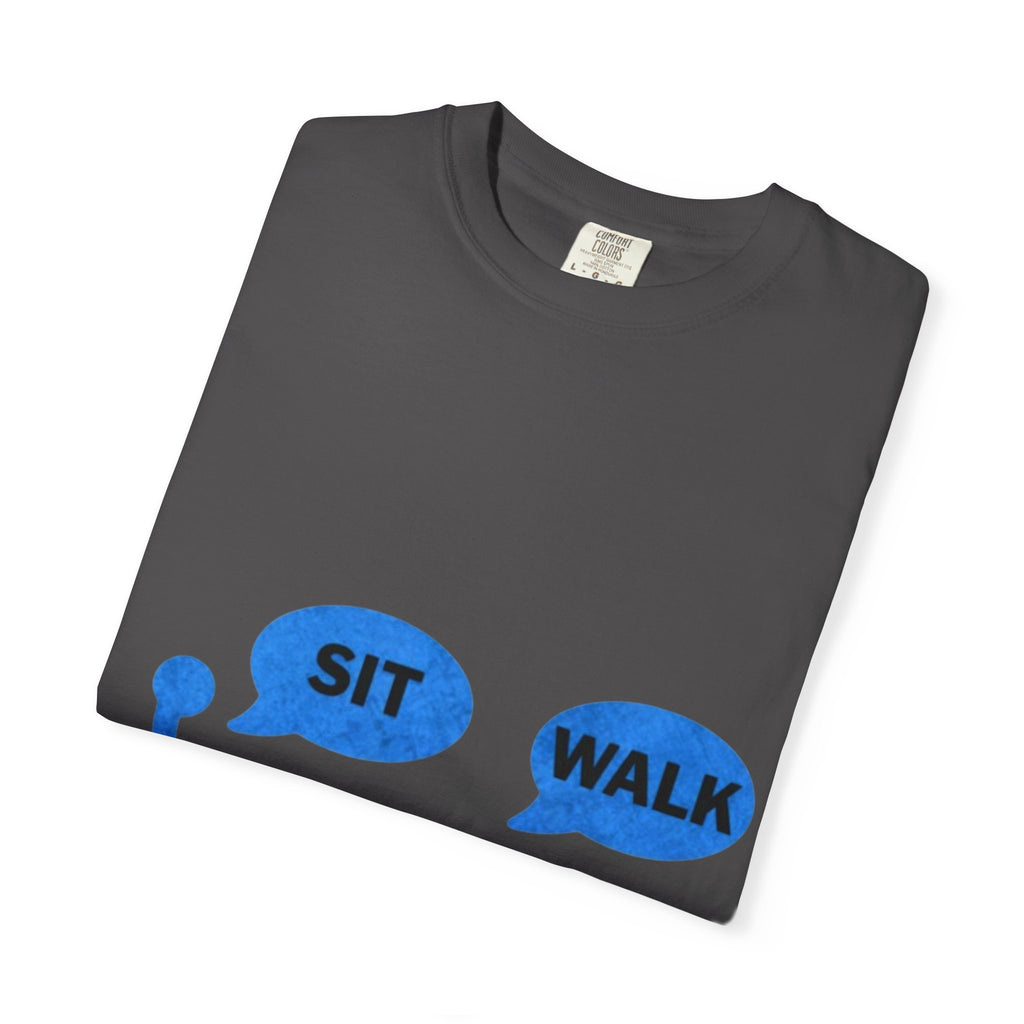 Disabled Veteran & Service Dog T-Shirt — "Sit / Walk" Graphic Tee