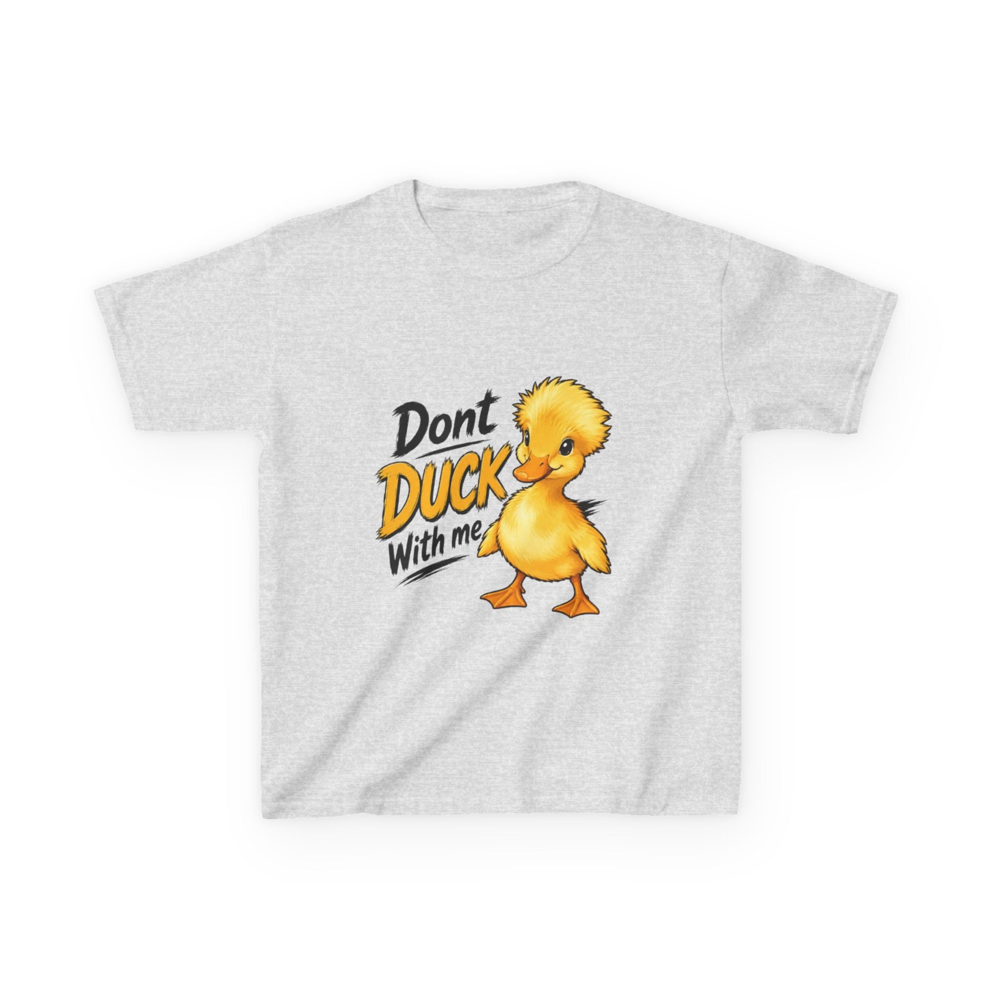Kids Tee — “Don't Duck With Me” Cute Angry Duck Graphic