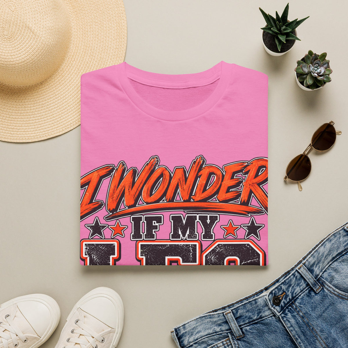 Graphic Adult T-Shirt — "I Wonder If My Leg Misses Me Too" Retro Sports Tee