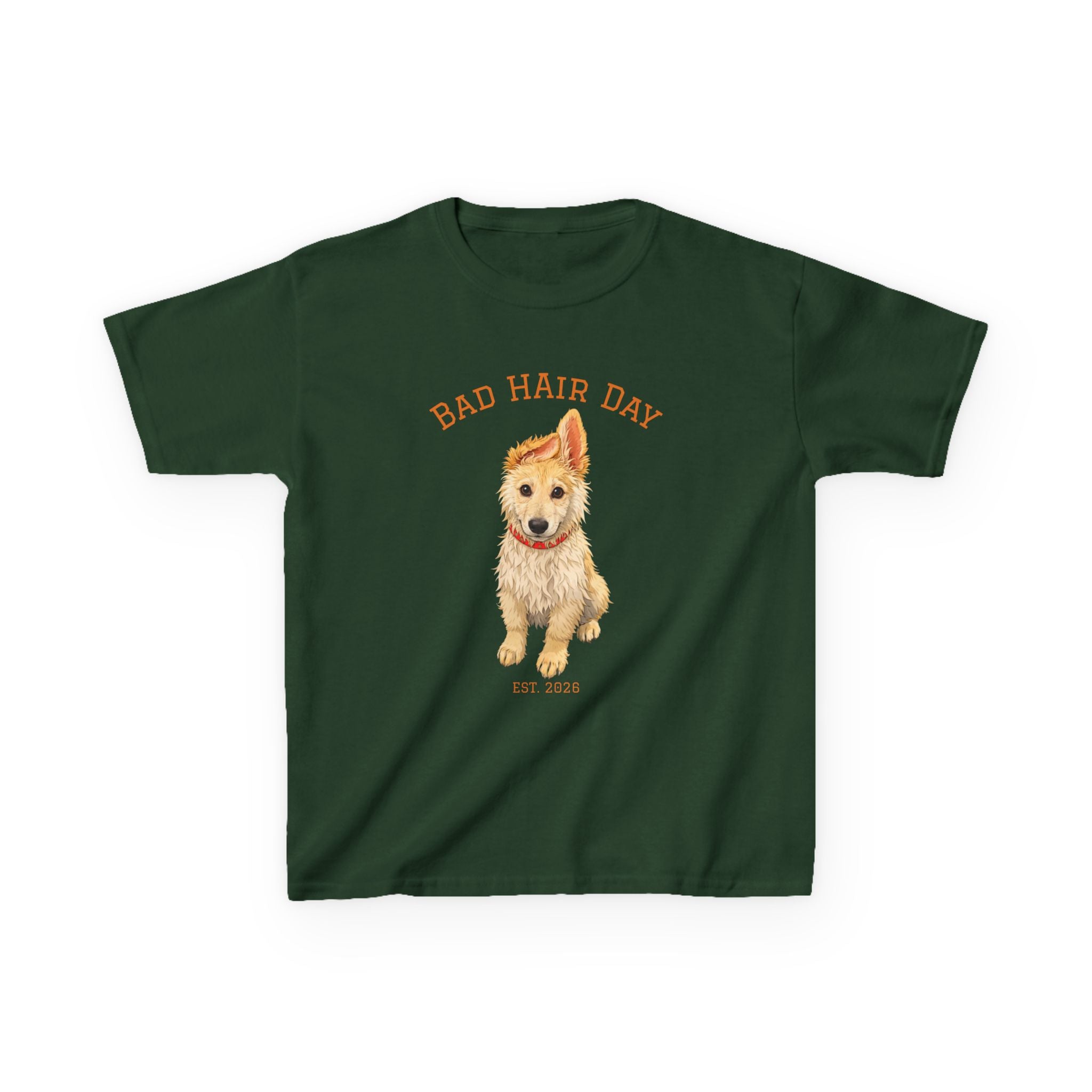 Bad Hair Day Puppy Tee | Tyra Illustration Kids T-Shirt
