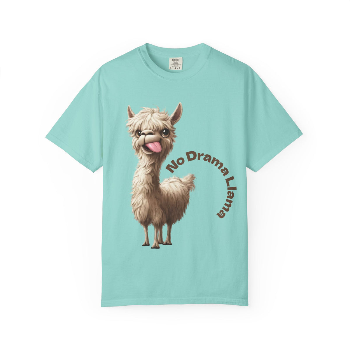 No Drama Llama Adult T-Shirt — Funny Llama Graphic Tee for Animal Lovers