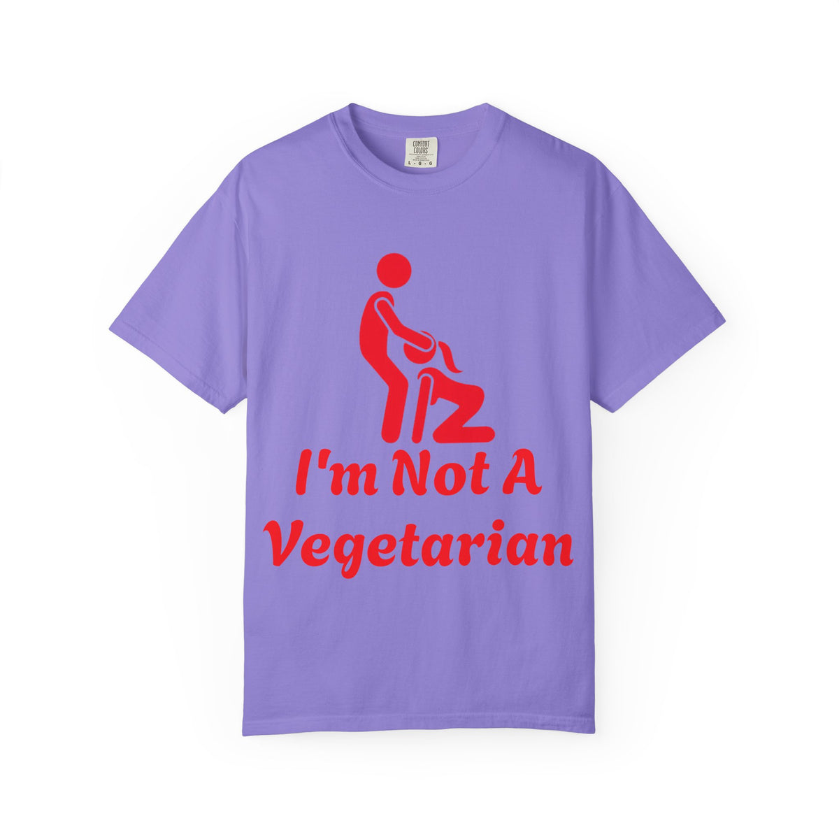 Graphic Adult T‑Shirt — "I'm Not A Vegetarian" Funny Meat Lover Tee