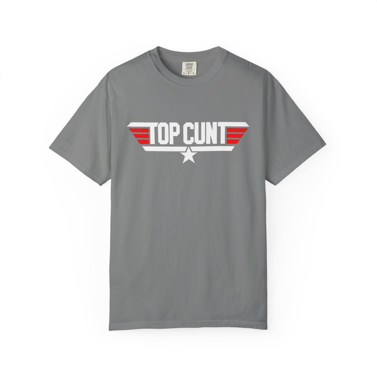Top Cunt Graphic Adult T-Shirt — Retro Military-Inspired Statement Tee