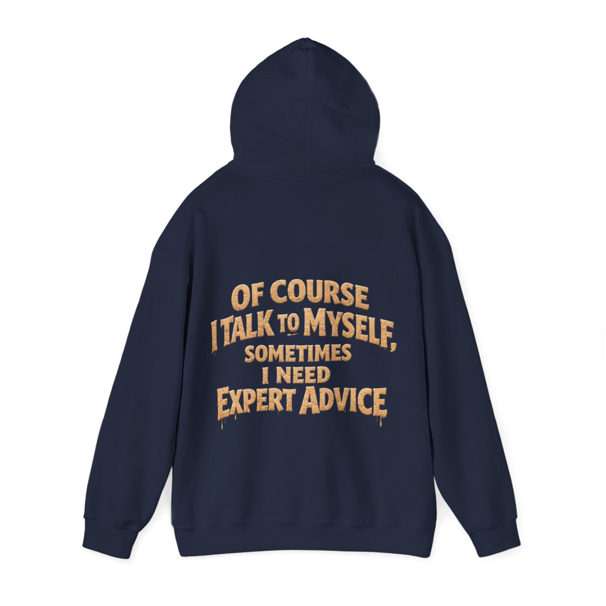 Funny "I Talk to Myself" Adult Hoodie — Expert Advice Graphic Sweatshirt