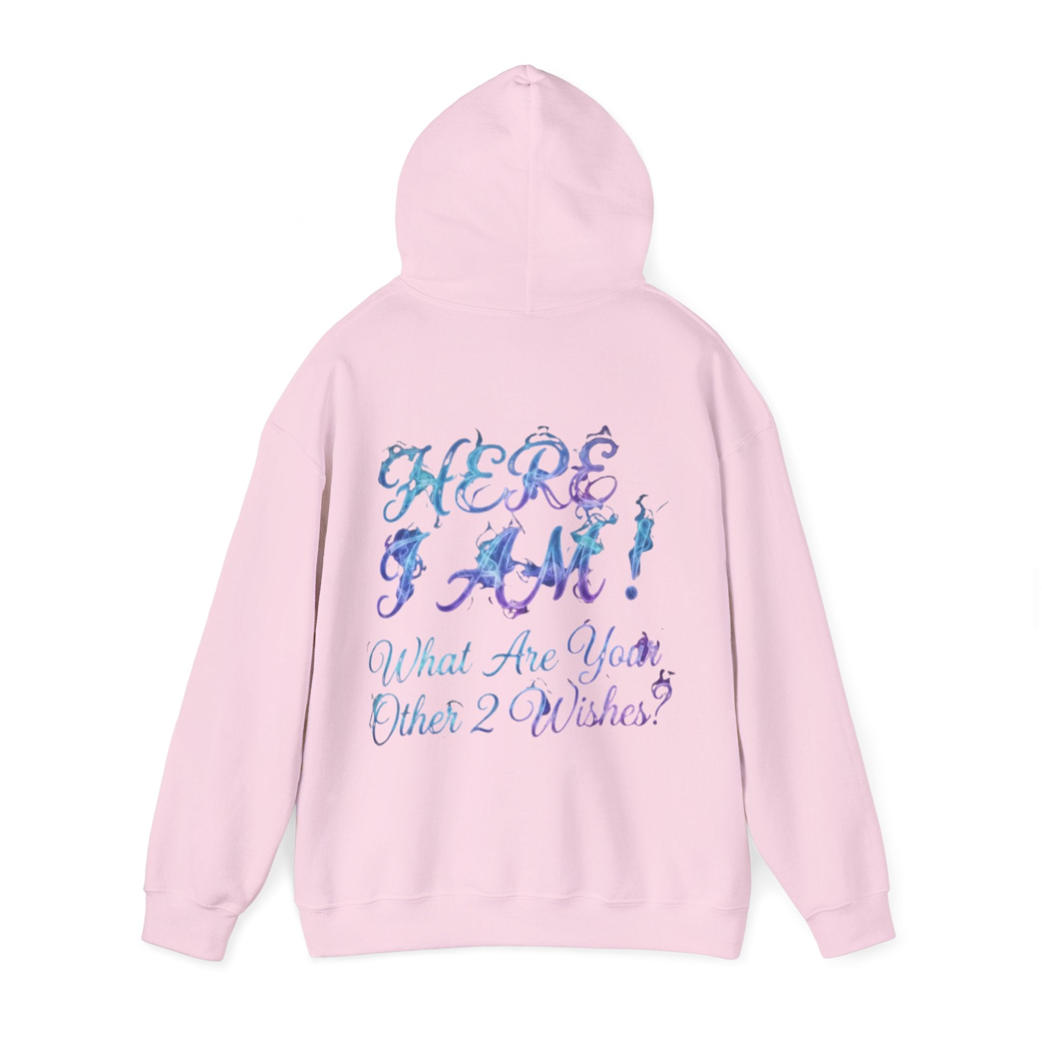 Adult Hoodie — “Here I Am!” Inspirational Script Hooded Sweatshirt