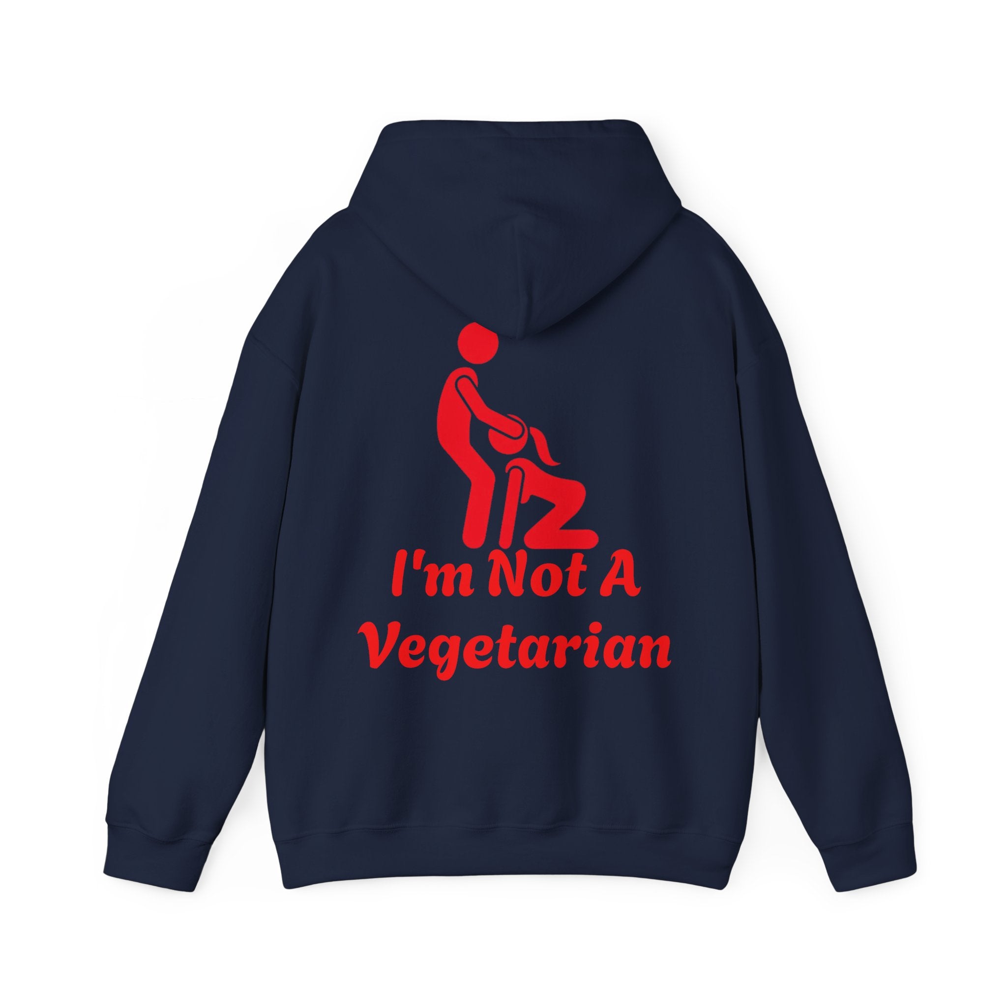 Adult Hoodie — I'm Not A Vegetarian (Funny Grilling Graphic)