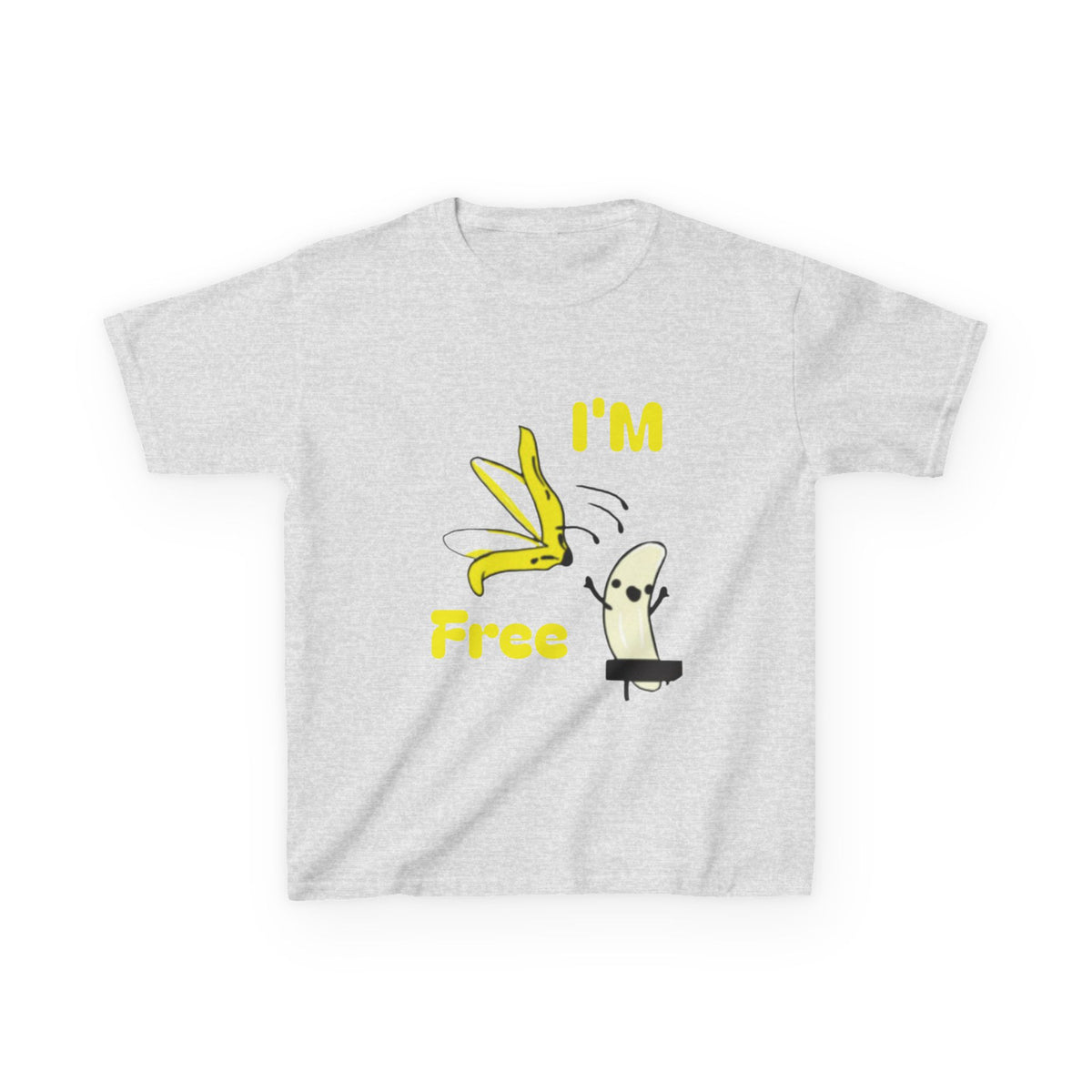 Kids Tee — Cute 'I'm Free' Banana Cartoon Shirt for Children